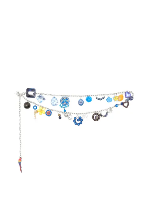 Amir Slama blue-charm chain belt