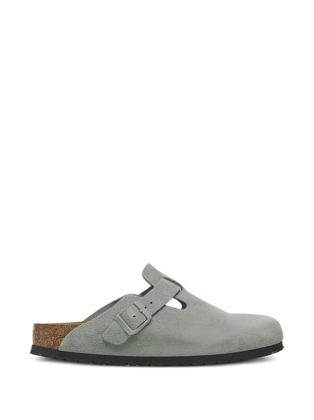 Birkenstock Boston BS Suede "Pure Sage" slippers - Grigio