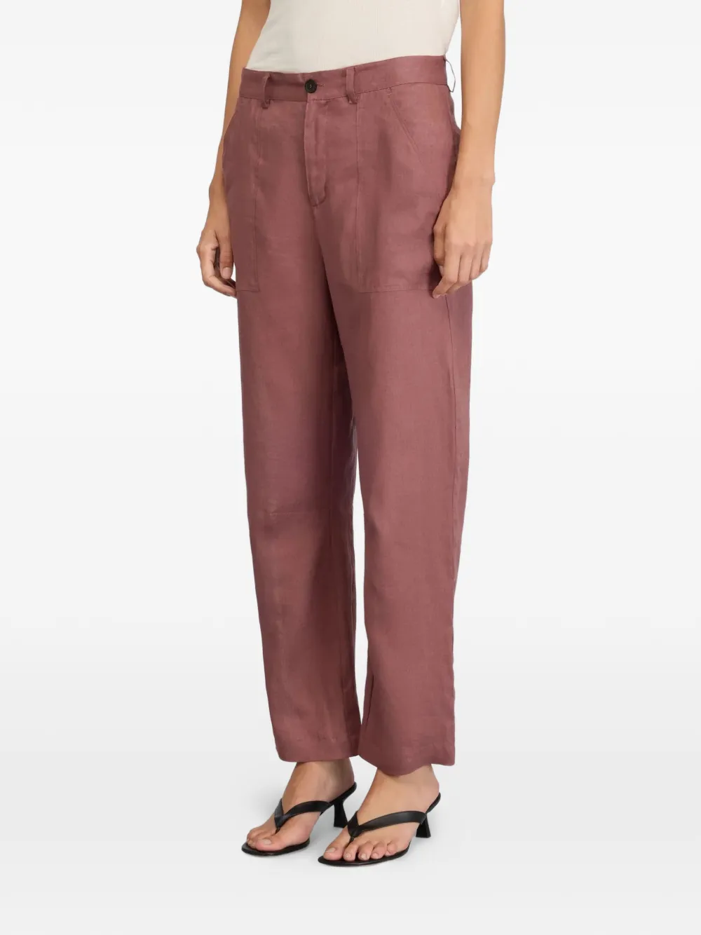 Semicouture Jonelle patch-pocket trousers - Rosa