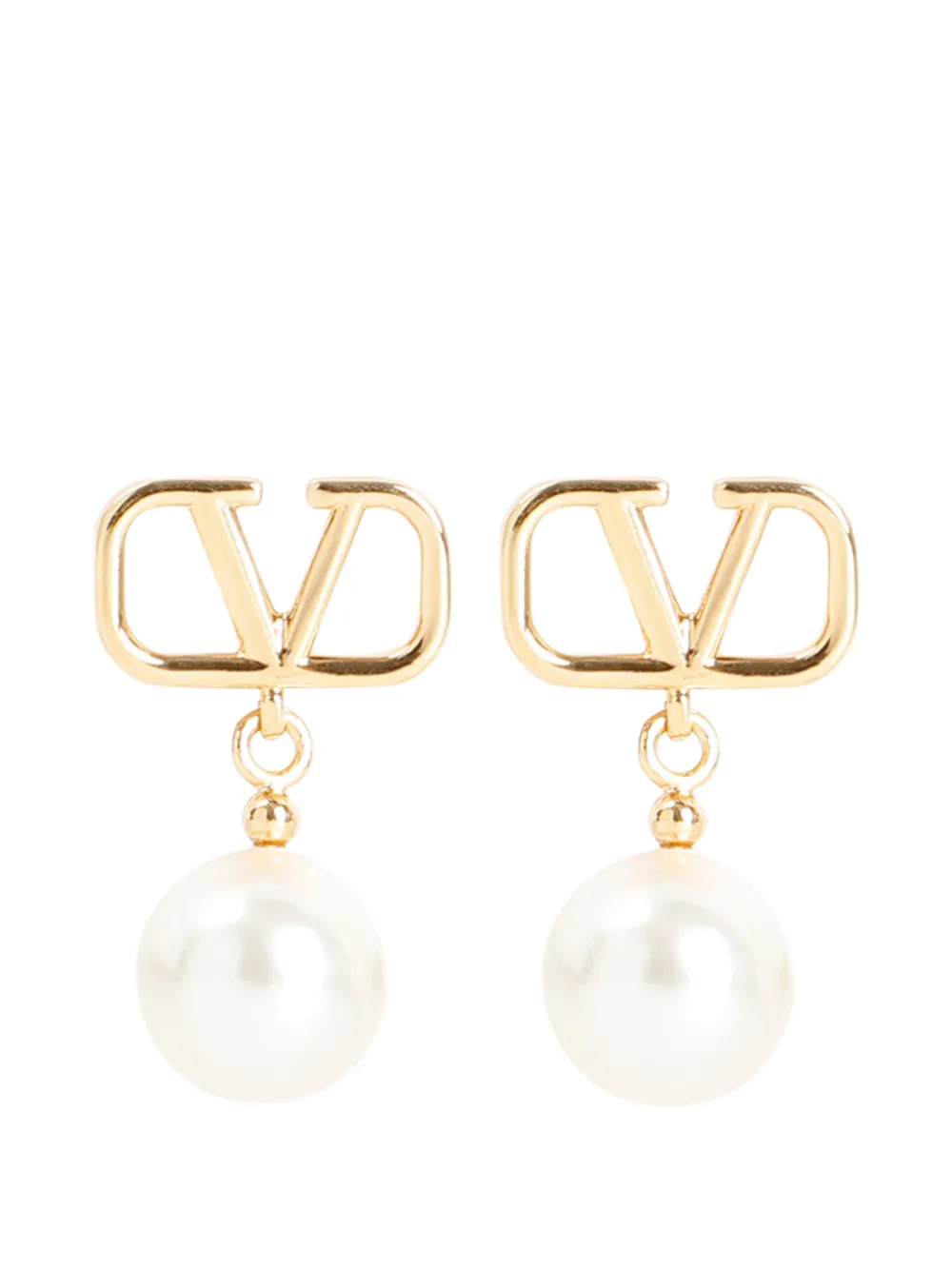 Valentino Garavani logo earrings - Oro