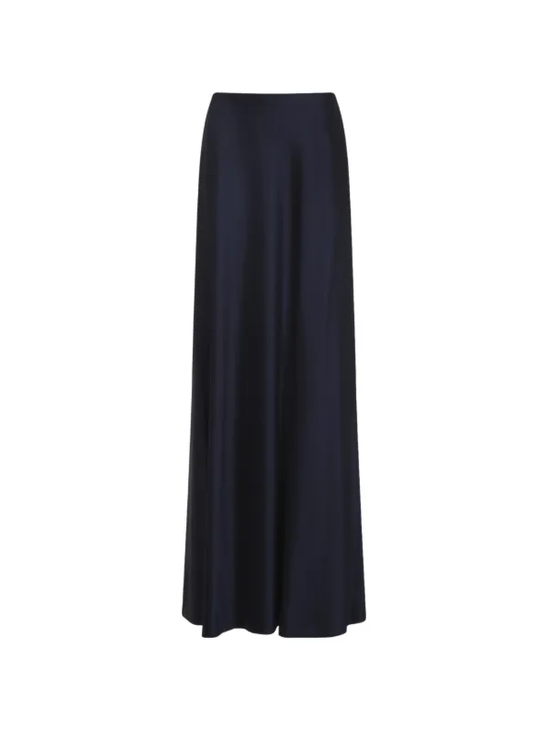 Ralph Lauren Collection Masina Sation Maxi Skirt in Blue