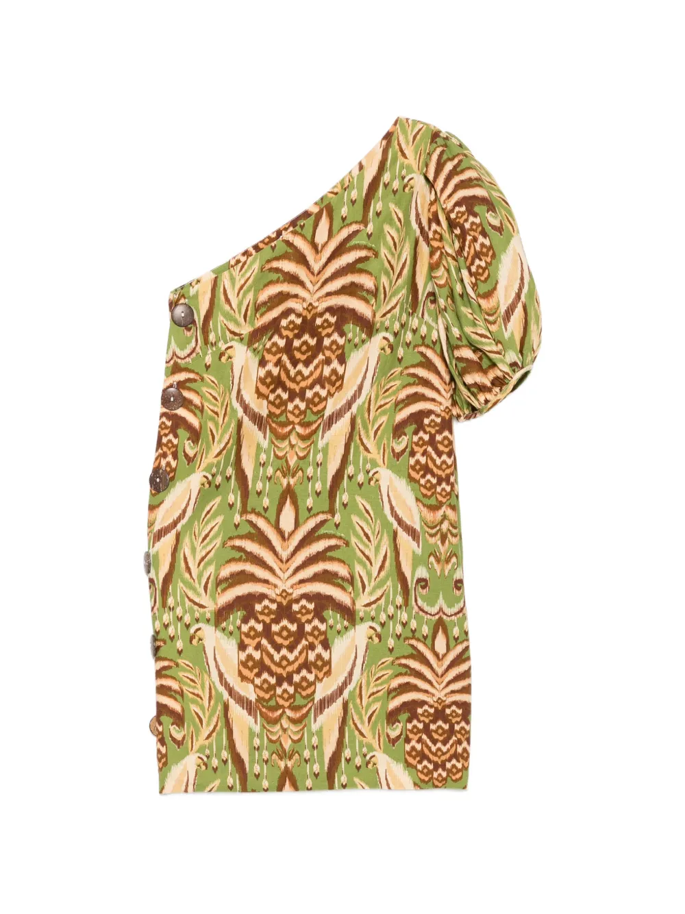 FARM Rio one-shoulder mini dress - Verde