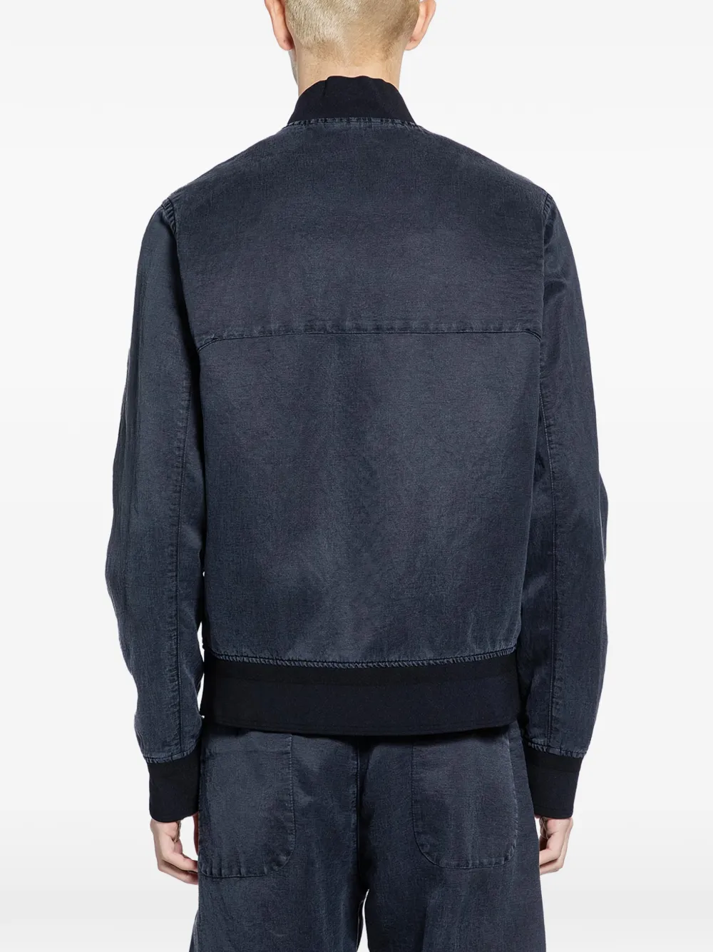  Massimo Osti Studio Buttoned Short Jacket - Blue 