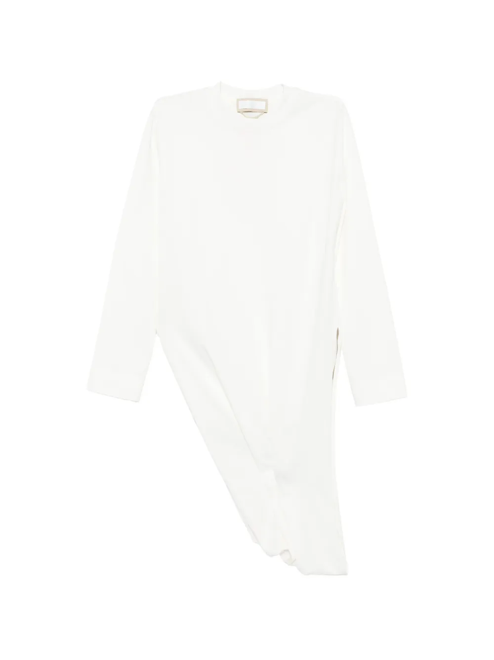 LITKOVSKA asymmetric-hem T-shirt - Bianco