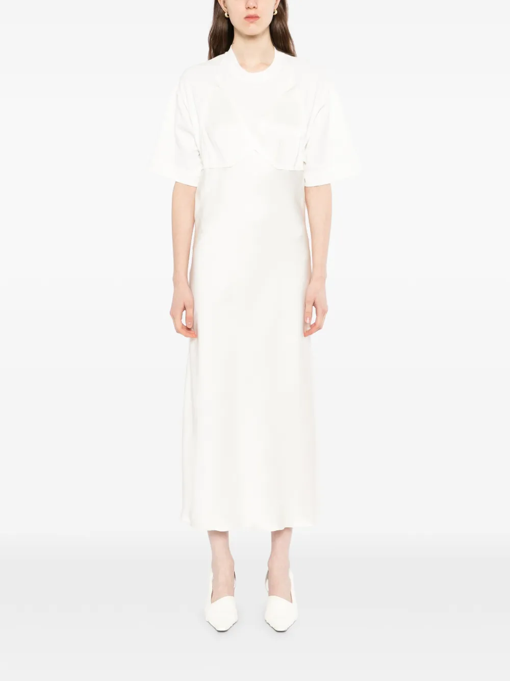 LITKOVSKA Maxi-jurk met structuur Wit