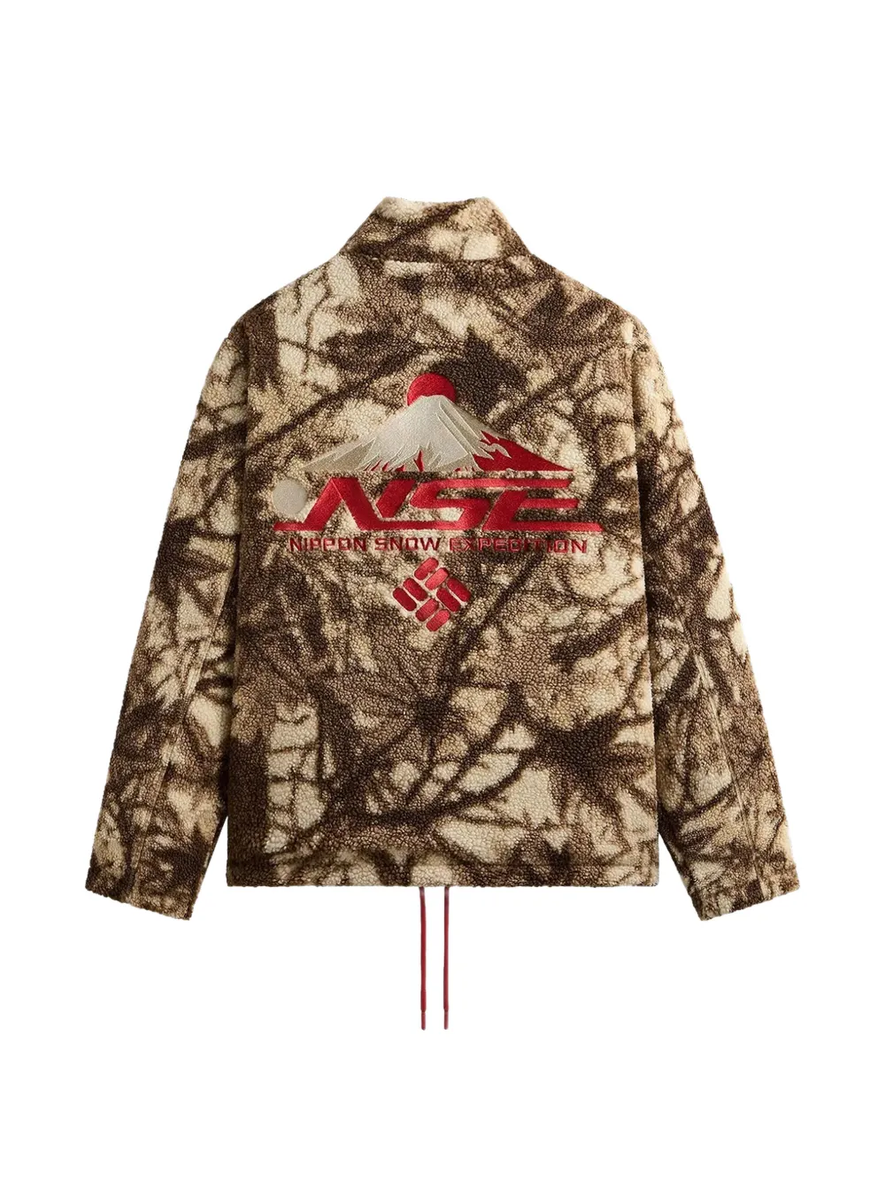 KITH Omkeerbaar jack met fleece textuur Beige