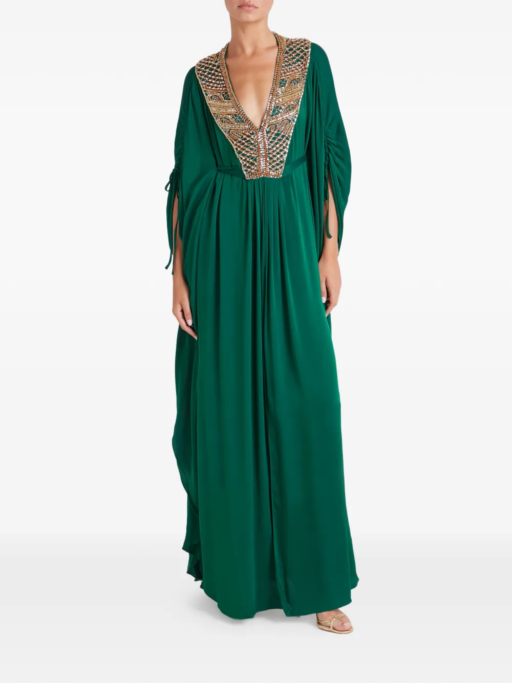  Temperley London Embellished Parisa Gown - Green 
