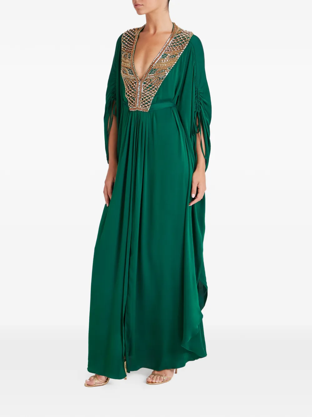  Temperley London Embellished Parisa Gown - Green 