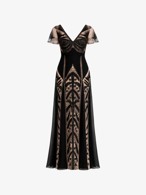Temperley London GISELLE  embroidered gown