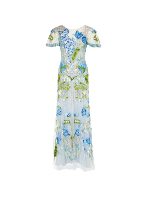 Temperley London Ostuni sequin floral gown