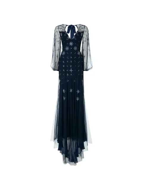 Temperley London star beaded celeste maxi dress