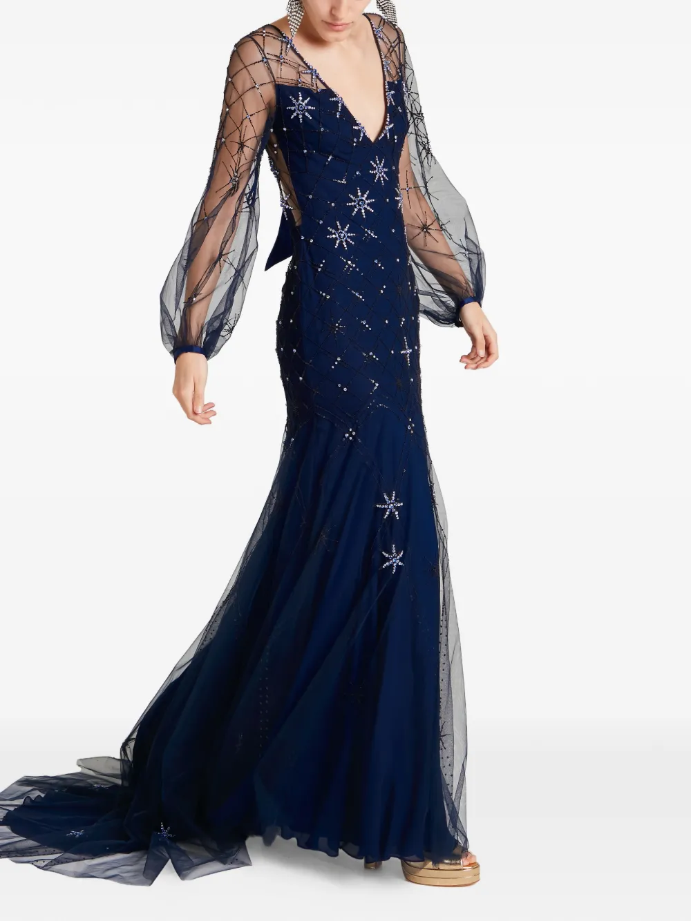 Temperley London Celeste jurk Blauw