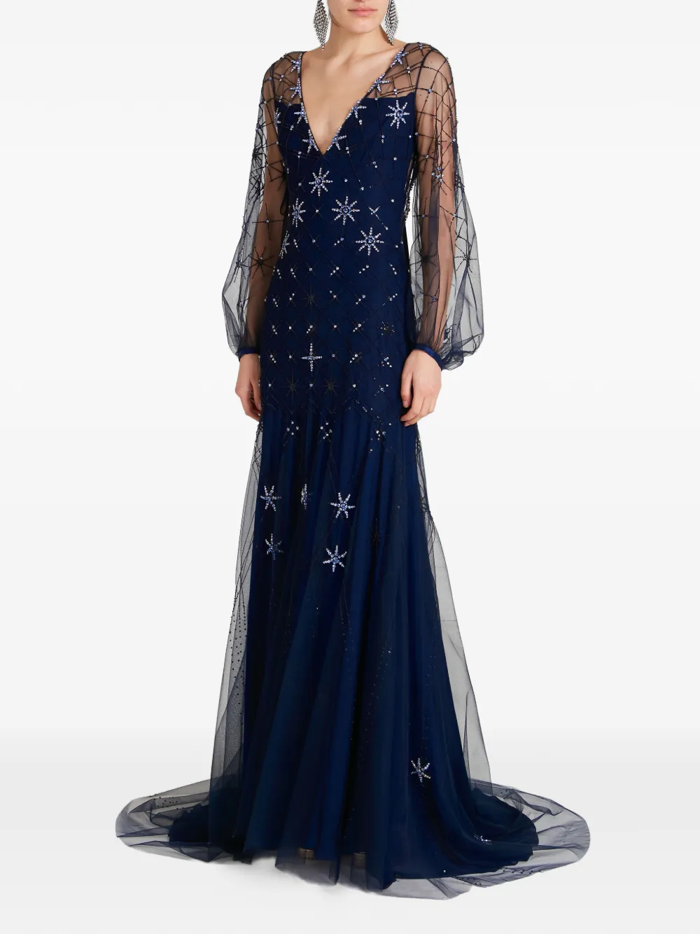 Temperley London Celeste jurk Blauw