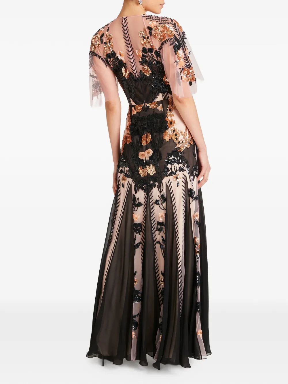 Temperley London Avondjurk Zwart