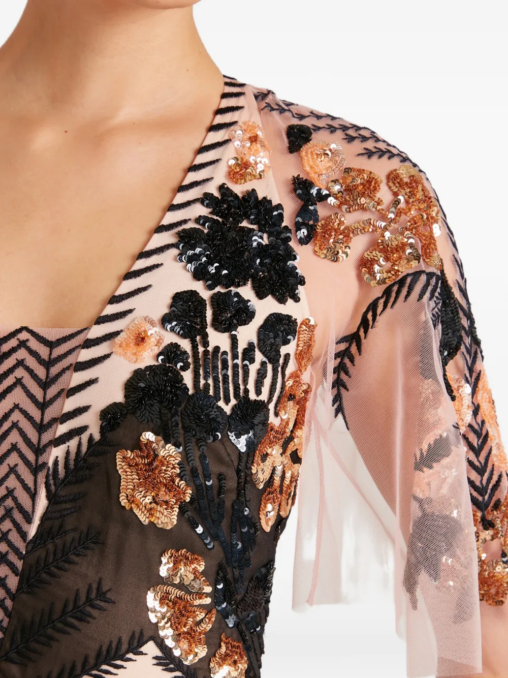 Temperley London Avondjurk Zwart