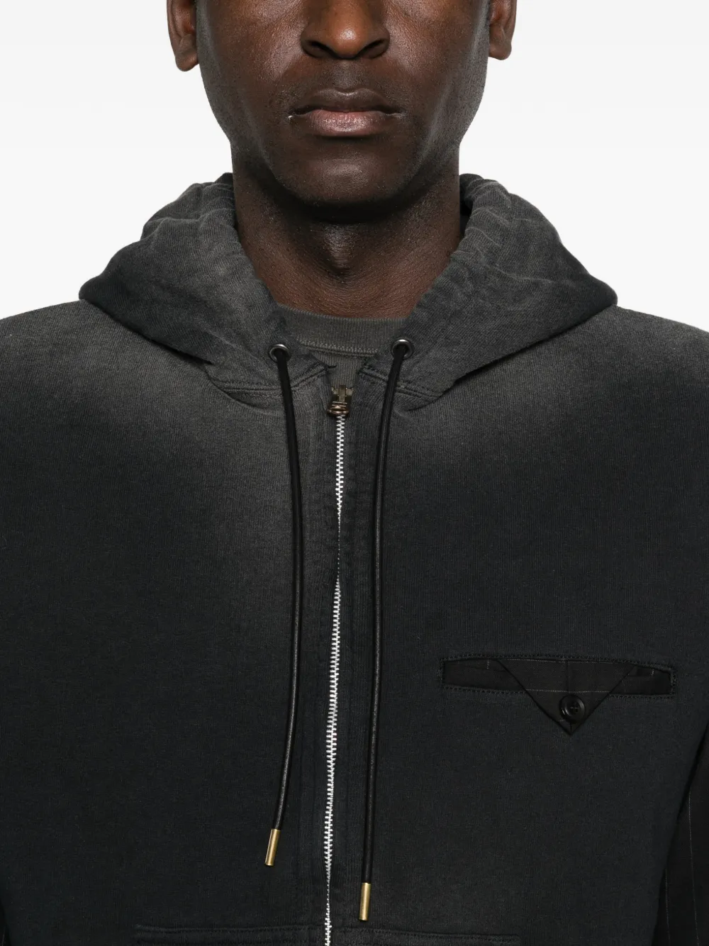 Pinstripe Zip Hoodie