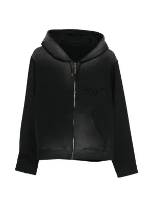 Omar Afridi zip-up Wool Hoodie | Brown | FARFETCH