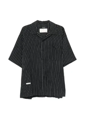 Undercover Pinstripe Pocket Shirt | Black | FARFETCH