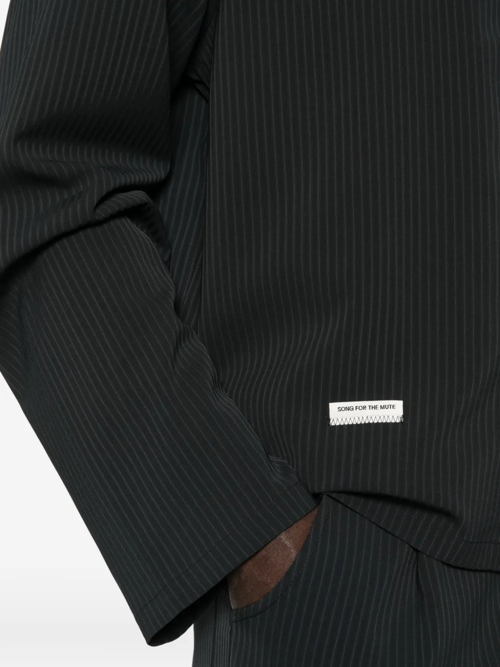 Pinstripe Chest-Pocket Shirt