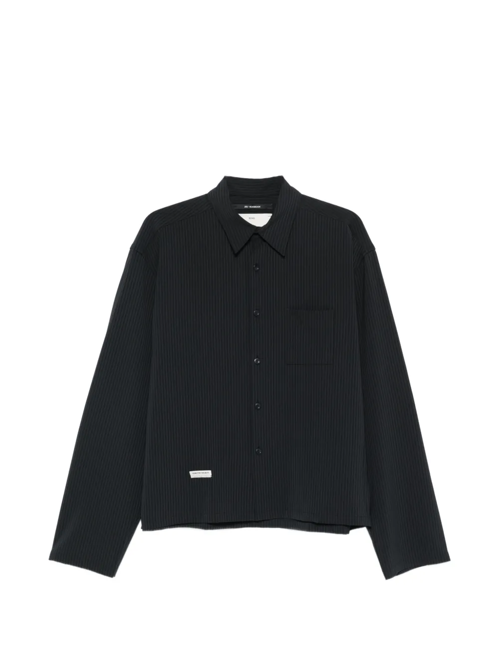 Song For The Mute pinstripe chest-pocket shirt - Blu