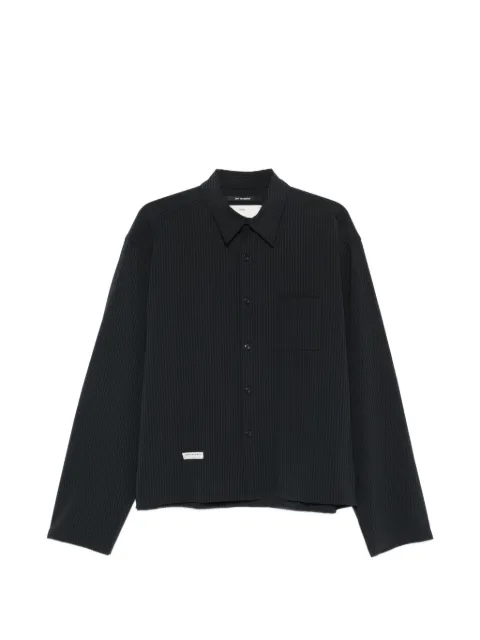Song For The Mute pinstripe chest-pocket shirt