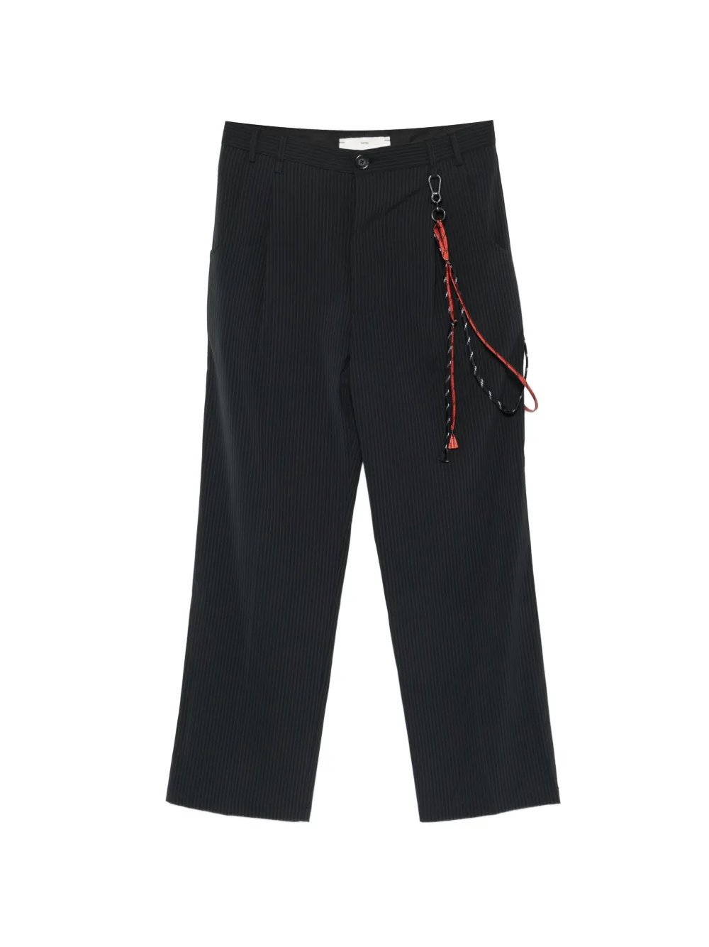 Song For The Mute pinstriped keyring trousers - Blu