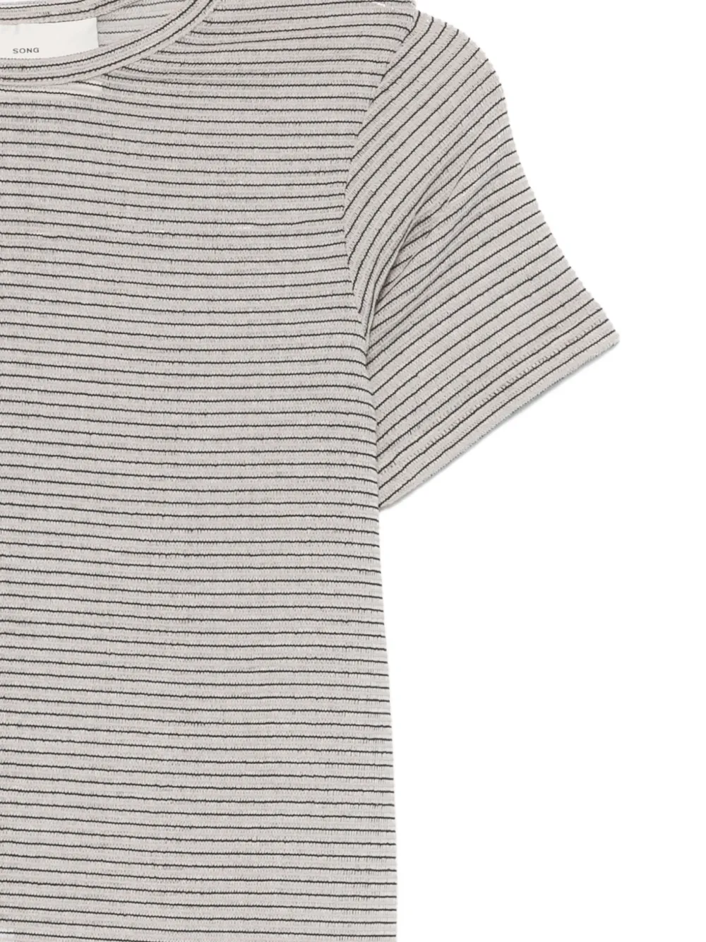  Song For The Mute Striped T-shirt - Neutrals 