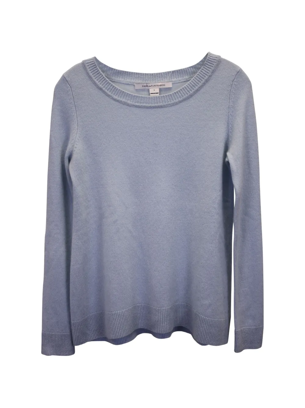 Diane Von Furstenberg Vintage pull en cachemire à col rond - Bleu Diane Von Furstenberg Vintage pull en cachemire à col rond - Bleu