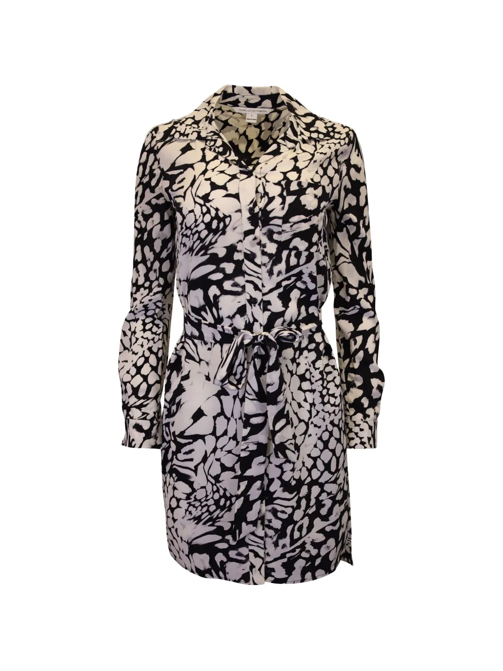 Diane Von Furstenberg Vintage Prita tied-waist shirt dress - Bianco