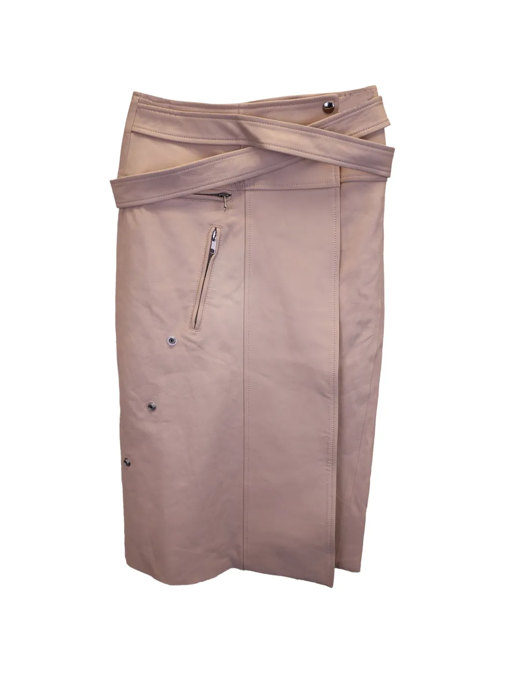 Alexander McQueen Pre-Owned belted midi skirt - Toni neutri