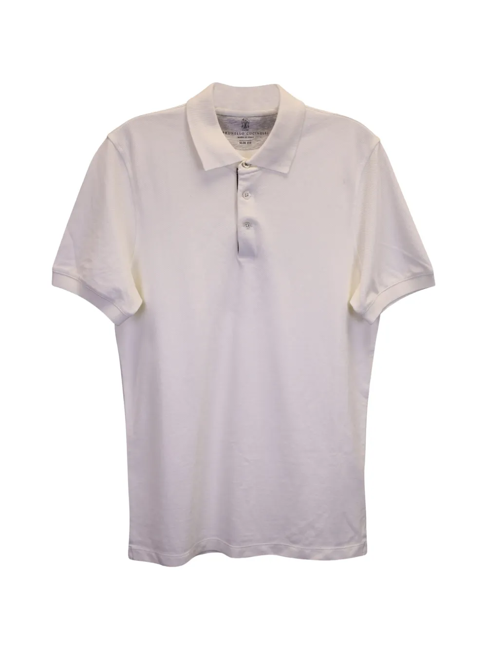 Brunello Cucinelli Vintage short-sleeve polo shirt - Bianco
