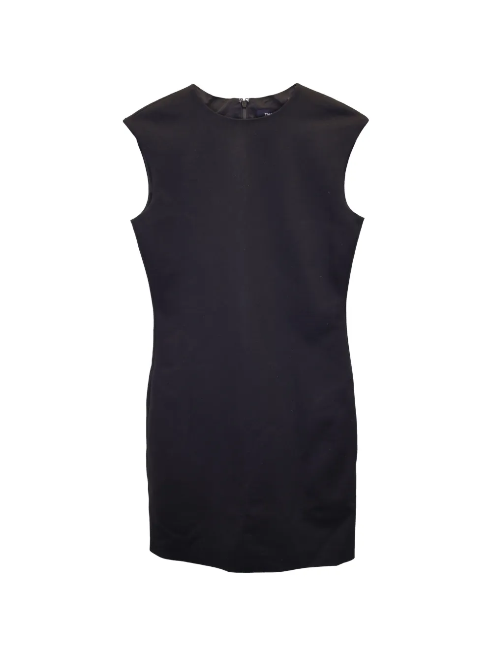 Theory crepe round-neck dress - Nero