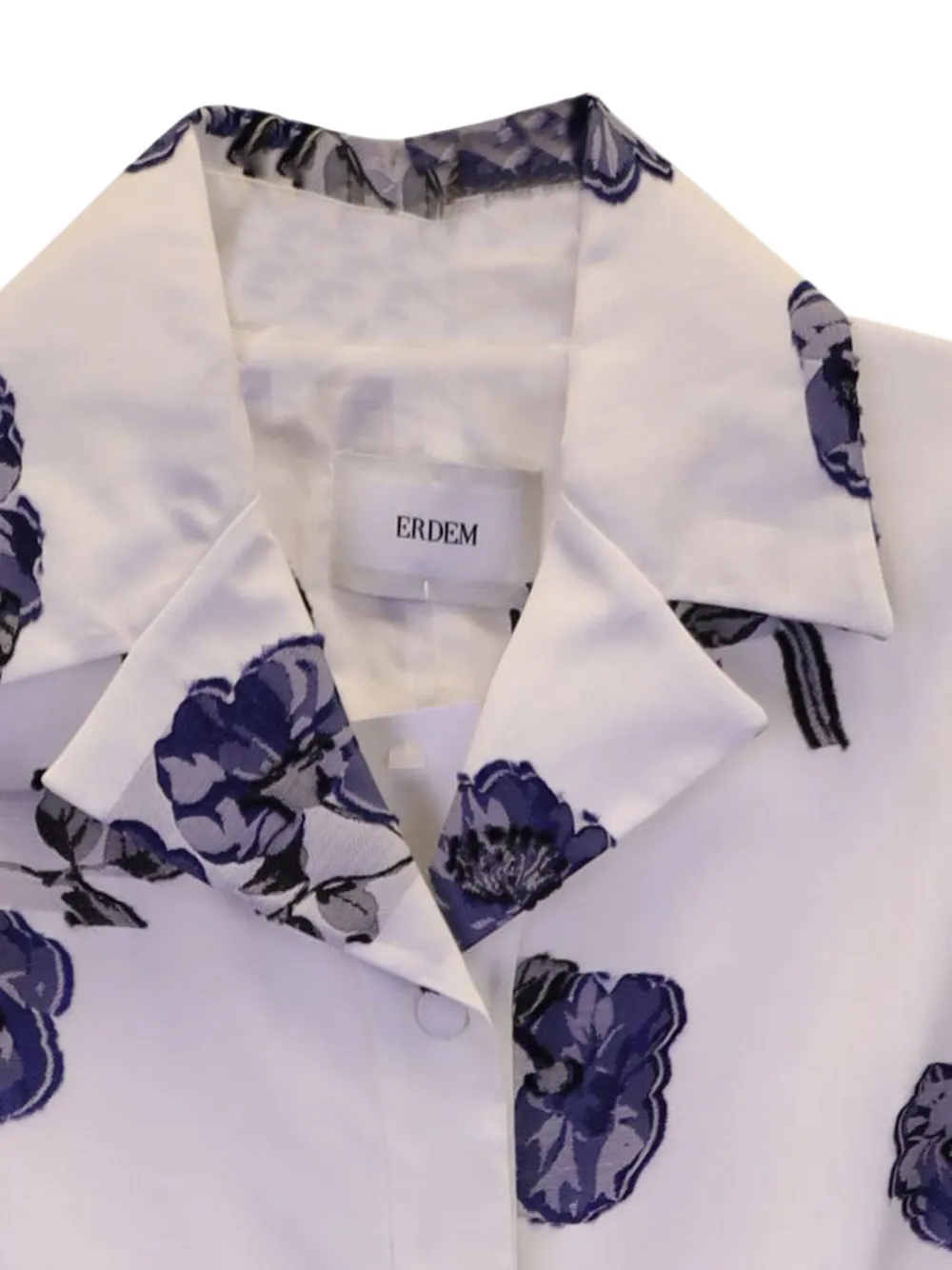 Emily Floral-Print Midi Shirt Dress