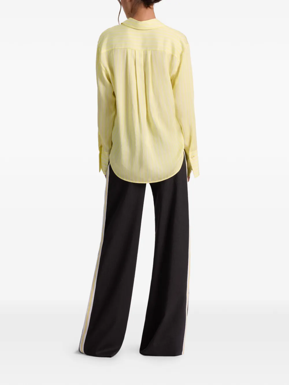 alice + olivia Finely oversized gestreepte blouse Geel