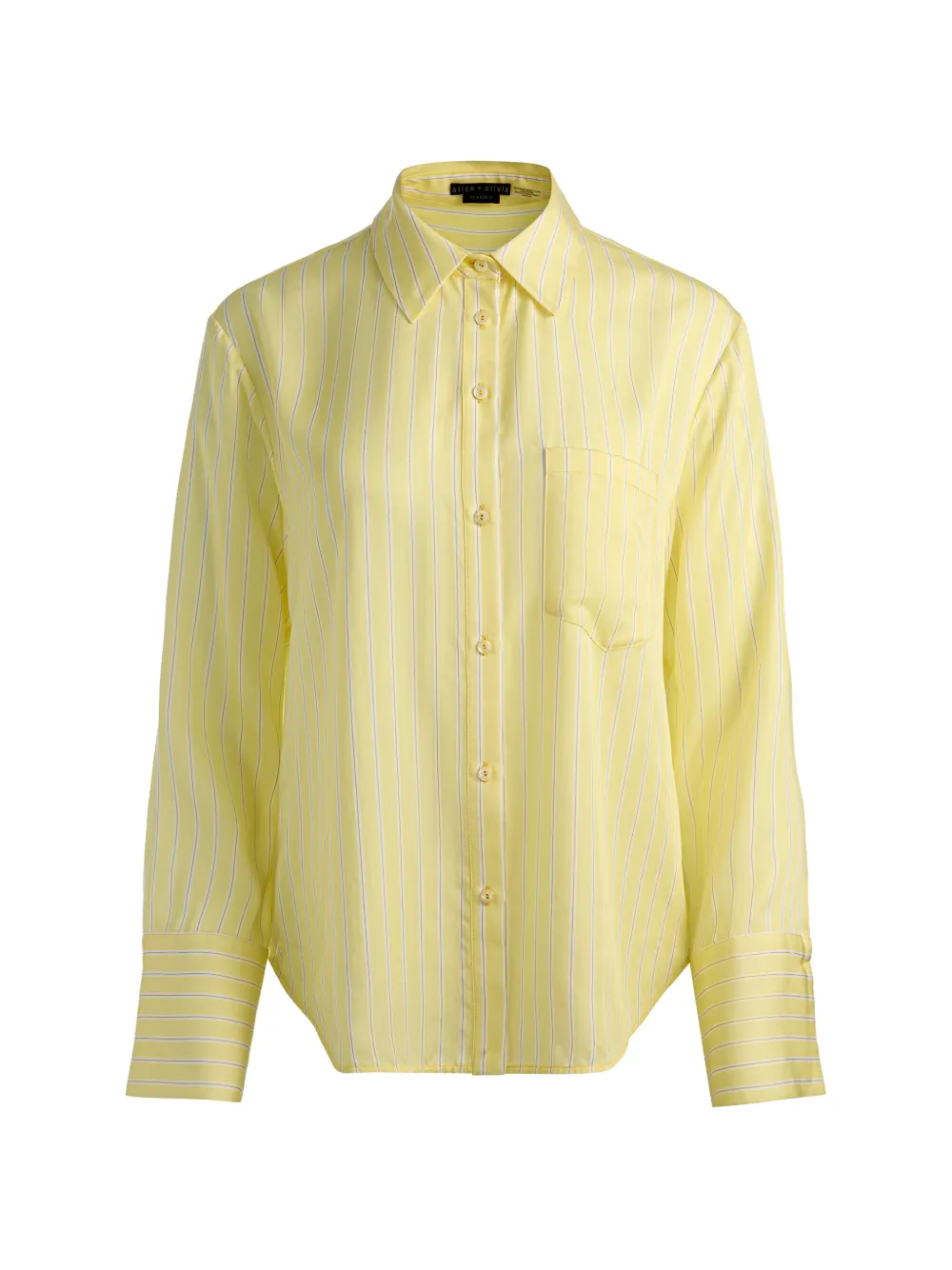 alice + olivia Finely oversized striped shirt - Giallo