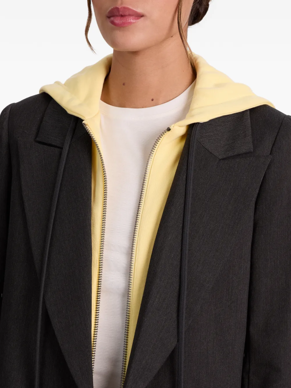 Jordan Removable-Hoodie Side-Stripe Blazer