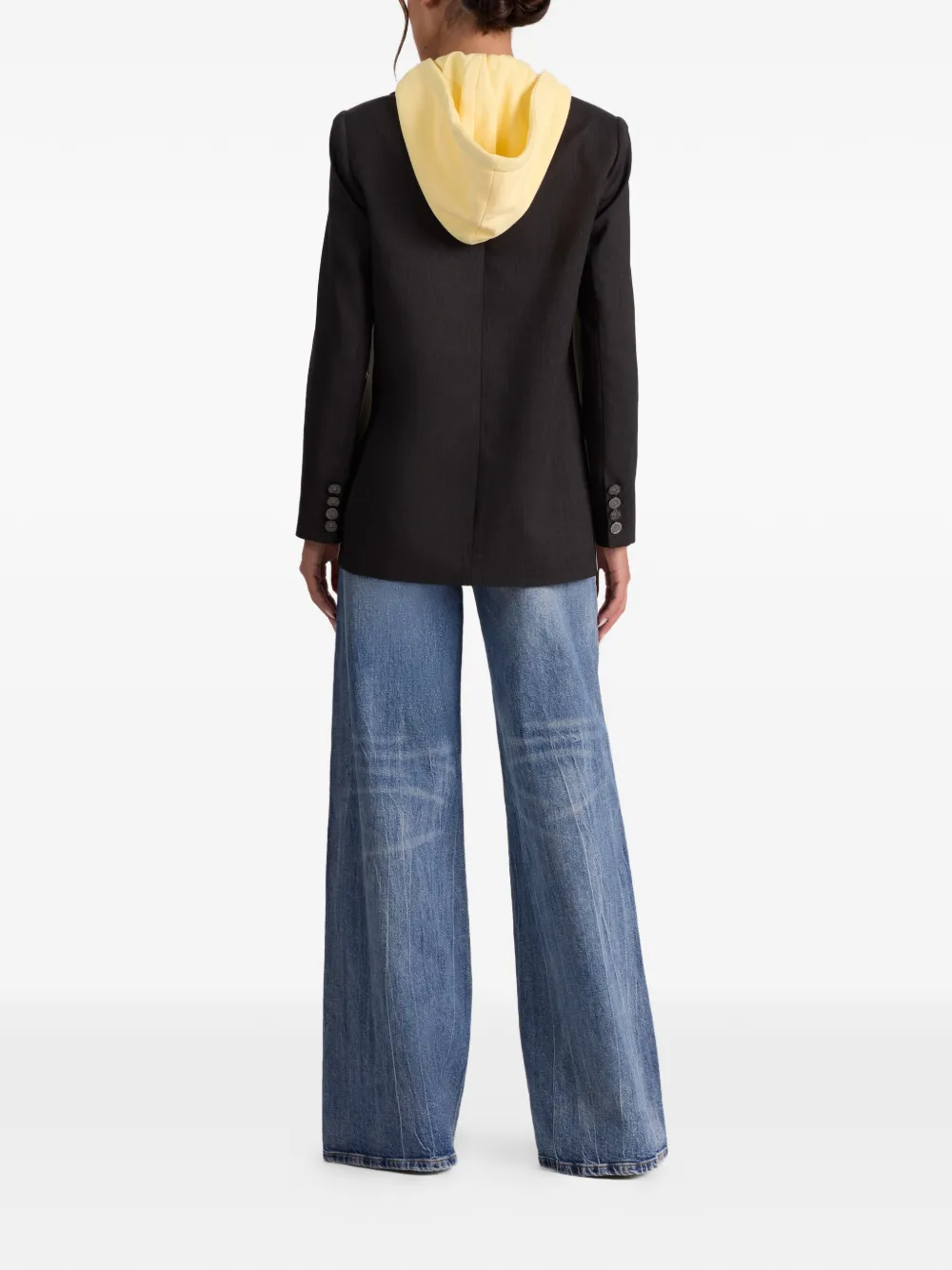 Jordan Removable-Hoodie Side-Stripe Blazer