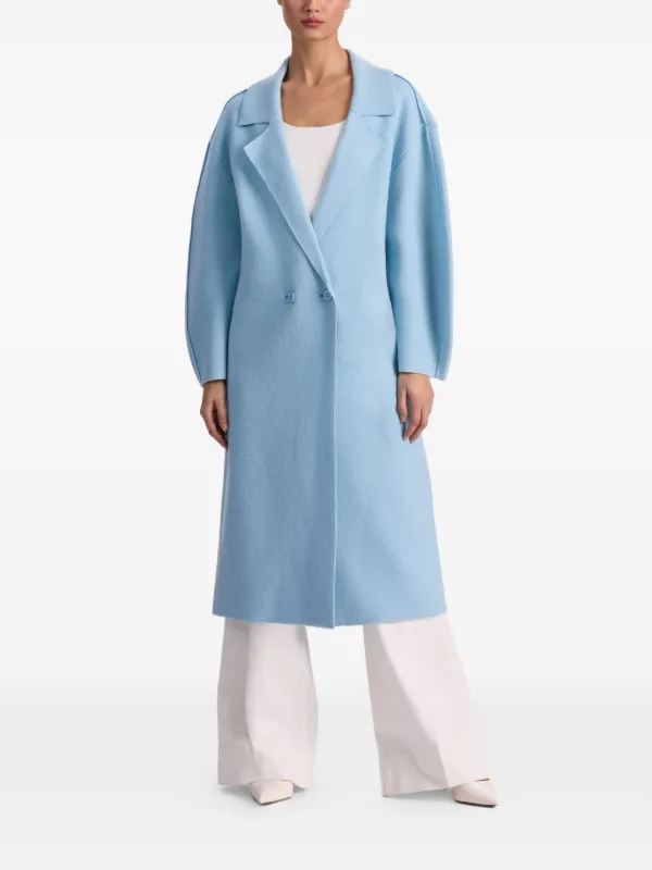 Alice + Olivia Waverly Cocoon double-breasted Coat | Blue | FARFETCH