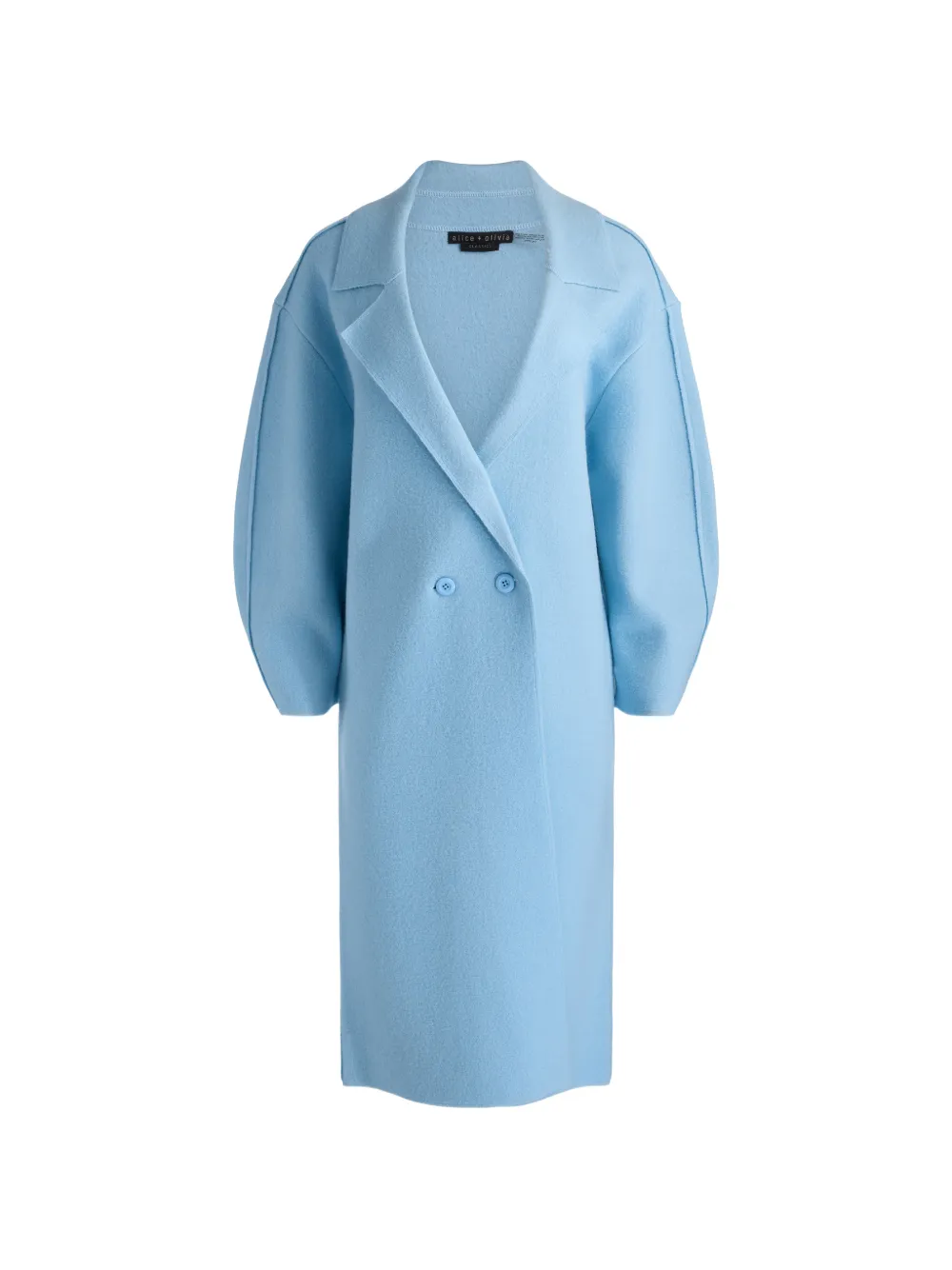 alice + olivia Waverly Cocoon double-breasted coat - Blu