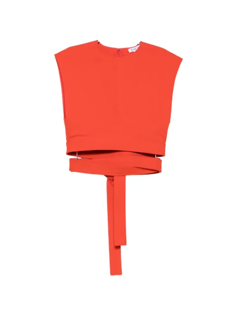 Alaïa top corto con cinturón