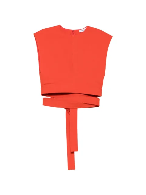 Alaïa crew-neck crop top