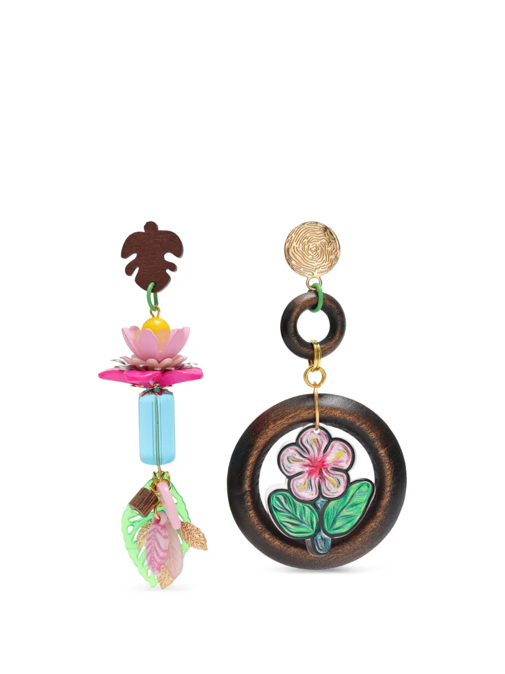 Amir Slama Bijoux flower-motif earrings - Oro