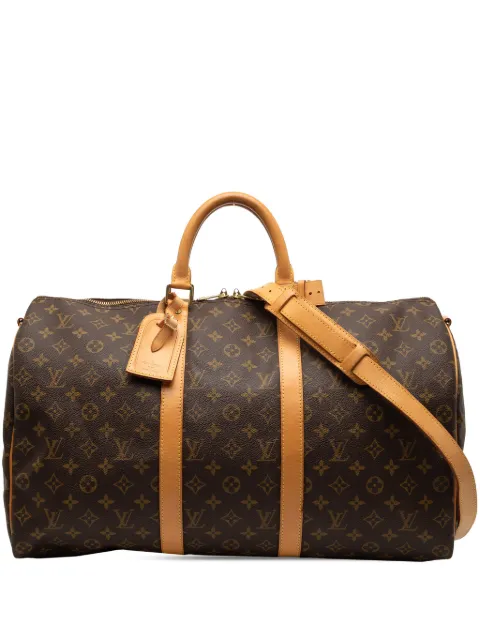 Louis Vuitton Pre-Owned дорожная сумка Monogram Keepall Bandouliere 50 (1998 год)