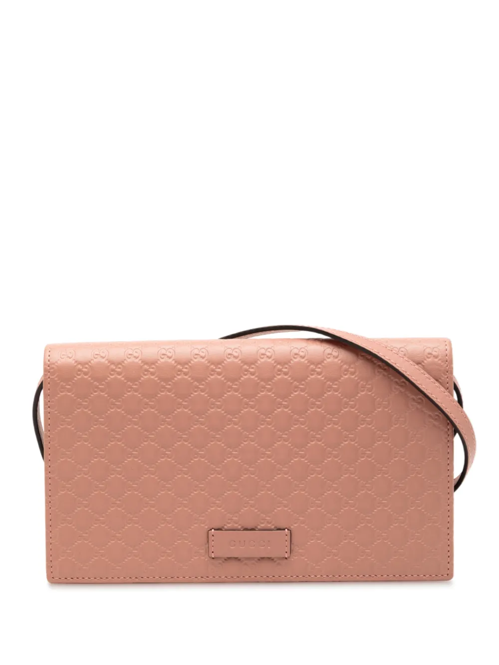 Gucci Pre-Owned 2000-2015 Microguccissima Wallet on Strap crossbody bag - Rosa