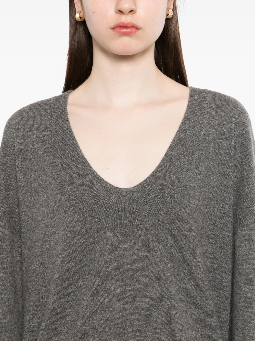 Brandon Maxwell Rivers Sweater in Grey, view 5
