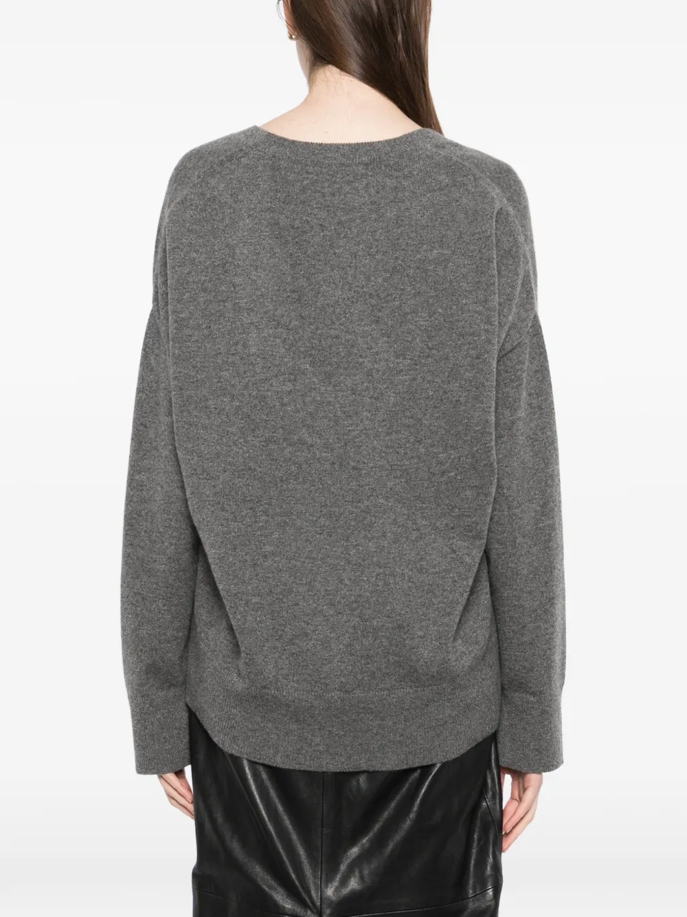 Brandon Maxwell Rivers Sweater in Grey, view 4