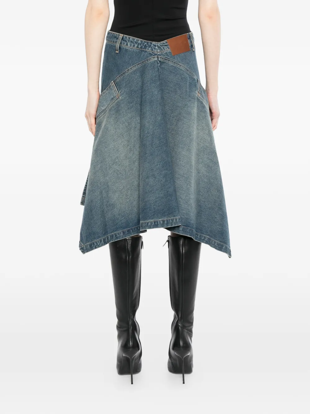 Brandon Maxwell The Frankie denim rok Blauw