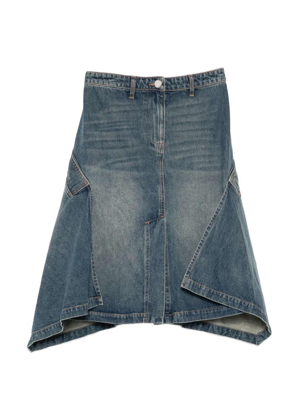 Brandon Maxwell Gonna denim The Frankie - Blu