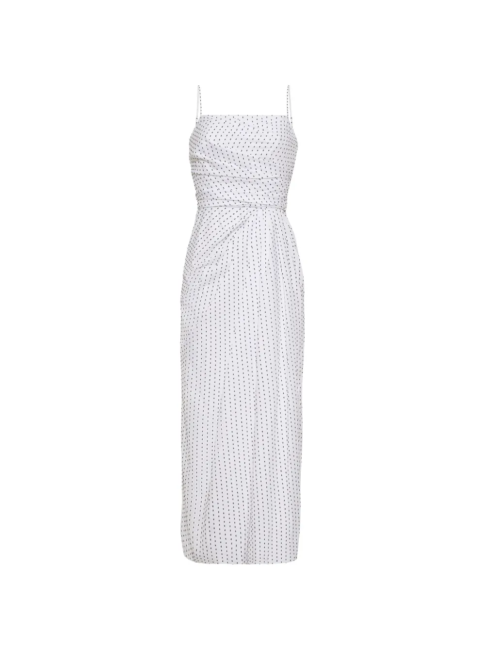 Adam Lippes Cari printed midi dress - Bianco