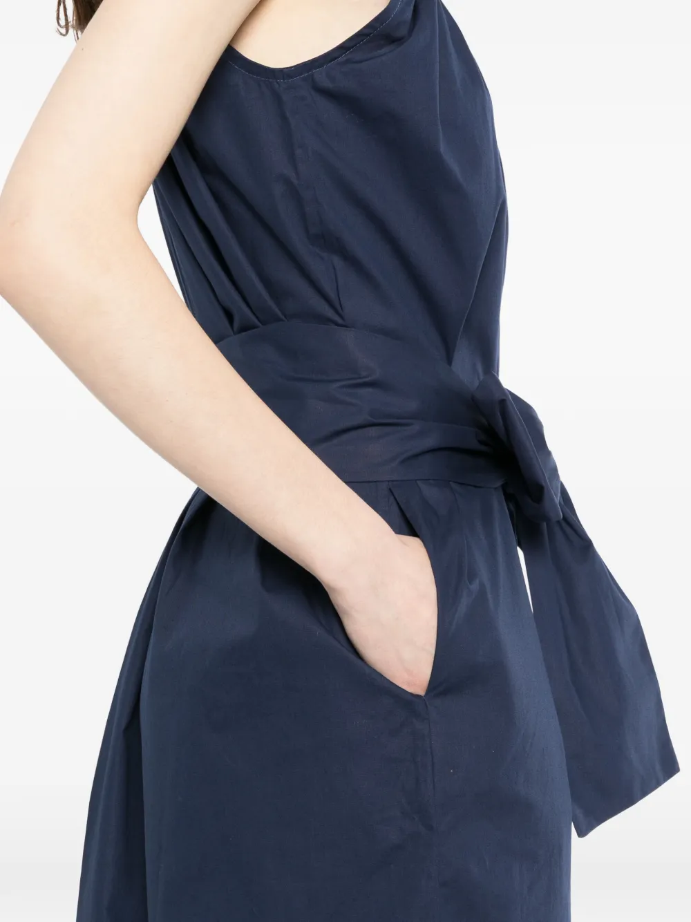 Ruffled Cotton Midi Dress